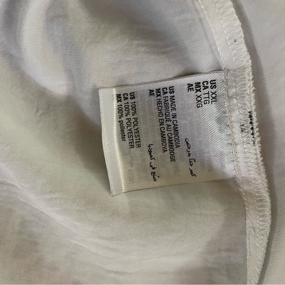 Alfani Ivory Blouse XXL Sleeveless - Picture 8 of 8